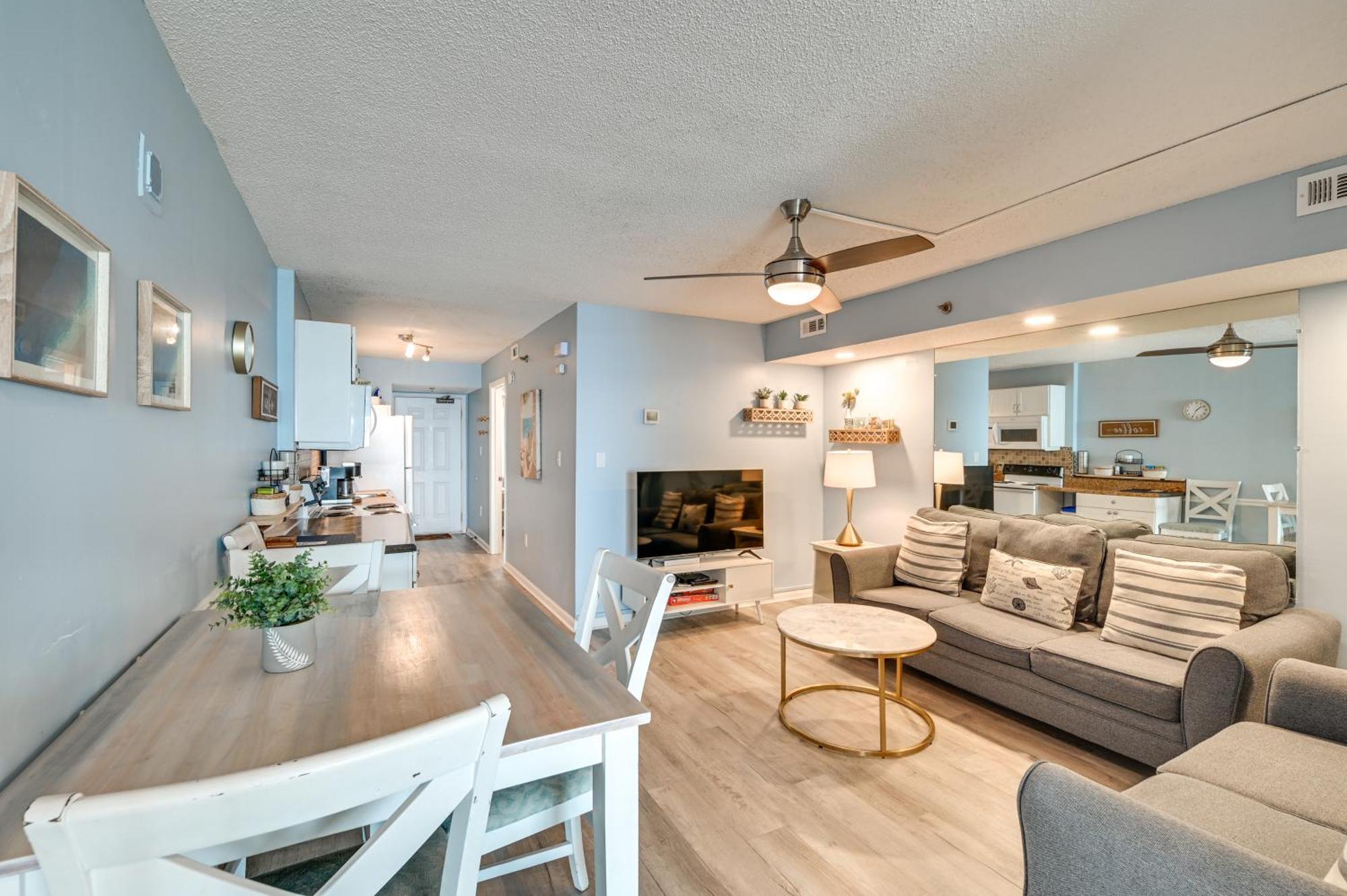 Cozy Coastal Condo With Airy Oceanfront Balcony Myrtle Beach Bagian luar foto