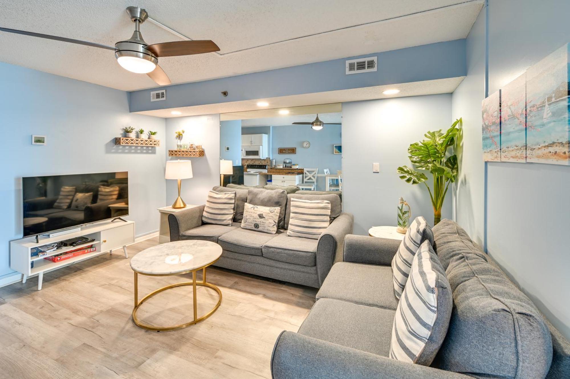 Cozy Coastal Condo With Airy Oceanfront Balcony Myrtle Beach Bagian luar foto