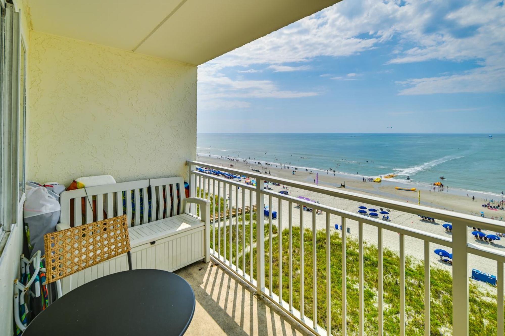 Cozy Coastal Condo With Airy Oceanfront Balcony Myrtle Beach Bagian luar foto