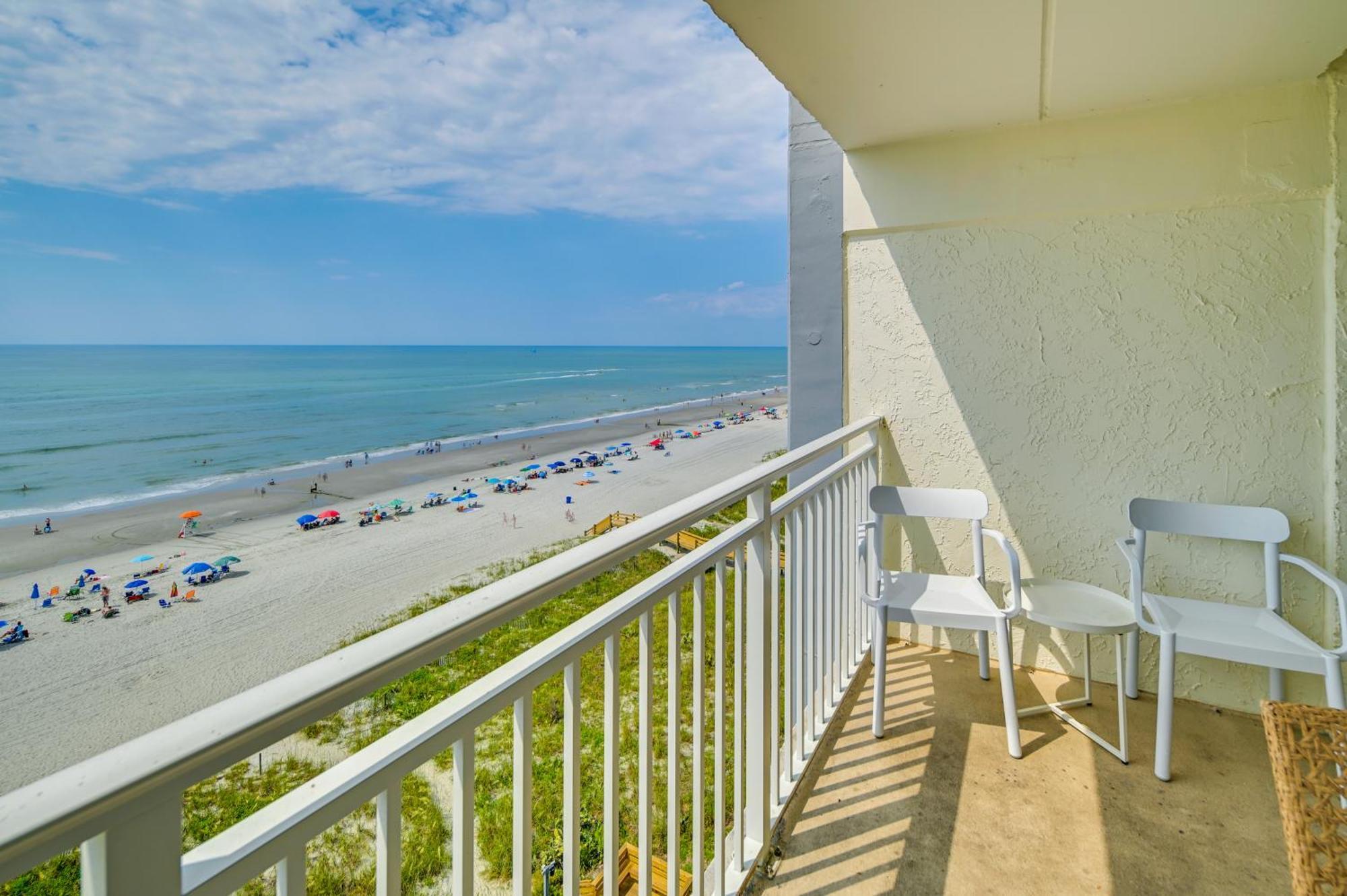 Cozy Coastal Condo With Airy Oceanfront Balcony Myrtle Beach Bagian luar foto